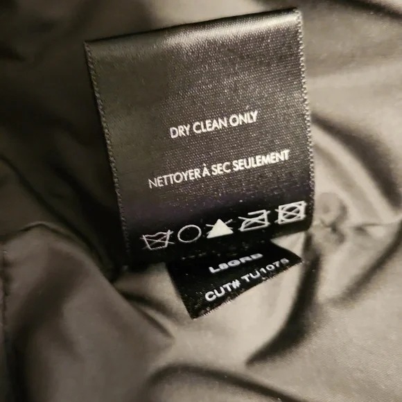 TUMI double zip & double-breasted down parka jacket sz XL
